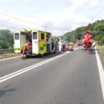 Vážně zraněného motorkáře v Jablůnce transportoval vrtulník do ostravské nemocnice