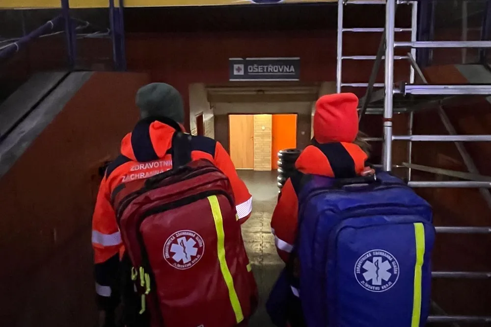 Kristýna s Jirkou byli ihned připraveni pomoci. Zdroj: ZZS Zlínského kraje