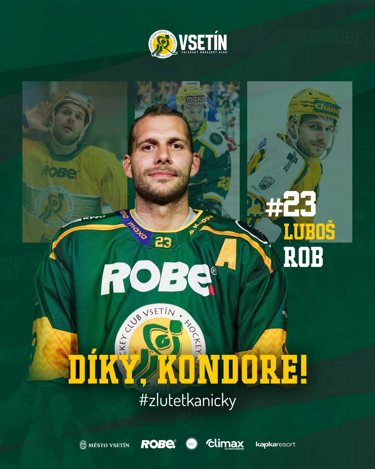 Další odchod z kabiny Vsetína - Luboš Rob. Zdroj: VHK Vsetín